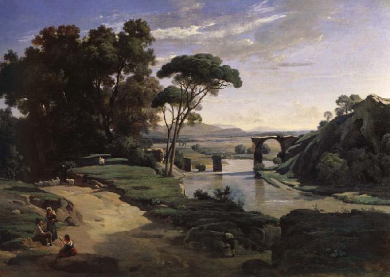 Corot Camille The bridge of Narni. oil painting image
